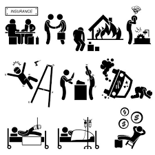 Insurance Insurer Agent Property Accident Medical Claim Hospital Relief Fire Machinery Healthcare In In 2020 Stick Figures Pictogram Insurance Agent