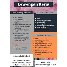 Pt tirta investama atau yang dikenal dengan aqua merupakan sebuah . Loker Bandung Elkhadija Id We Are Hiring Staff Facebook