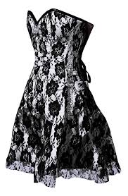 Black And White Corset Dress Black Rose On White Corset Dress White Corset Dress Fancy Dresses Corset Dress