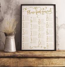 elegant wedding seating chart sign sit back and relax