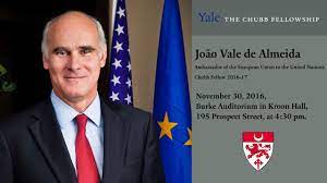 He is a star journalist among all the celebrities. Chubb Fellowship Lecture Joao Vale De Almeida Youtube