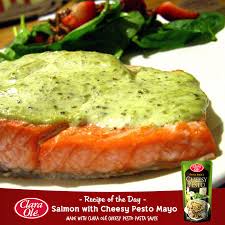 Give Your Favorite Salmon Dish A Cheesy Pesto Twist With Clara Ole Try This Recipe Here Salmon Dishes Recipes Food To Make