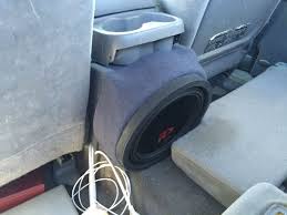 Wanted to upgrade my sound package at the toyota dealership. Subwoofer Box I Made To Fit The Center Console Of A 2nd Gen Toyota Tacoma Car Audio Fabrication Car Audio Systems Truck Audio