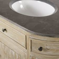 recycled pine and blue stone sink unit