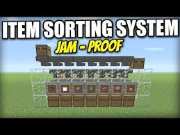 Minecraft Ps4 Automatic Item Sorter Jam Proof Tutorial Pe X2f Xbox X2f Ps3 Minecraft Redstone Creations Minecraft Redstone Minecraft Construction