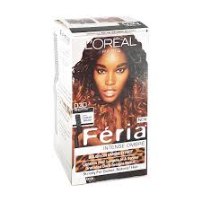 Go from dark jet black hair to chestnut brown hair in easy steps! L Oreal Feria Intense Ombre O30 For Black Hair