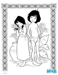 Print Page Jungle Book Shanti And Mowgli Jungle Book Coloring Books Disney Coloring Pages