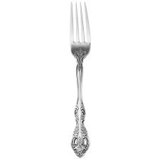 The oneida brand is a staple in fine dining establishments, family restaurants pair this pretty flatware pattern with floral themed dinnerware or simple white tableware. Oneida 2765fplf Michelangelo 7 1 4 18 10 Stainless Steel Extra Heavy Weight Dinner Fork 12 Case