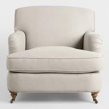 Oatmeal English Roll Arm Shelton Chair V2 Arm Chairs Living Room Comfy Chairs Cozy Arm Chair