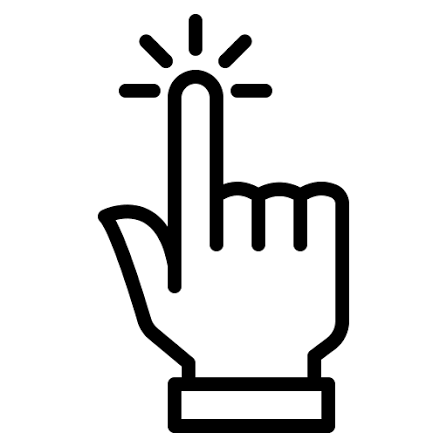 Haga clic aquí - Iconos gratis de comunicaciones