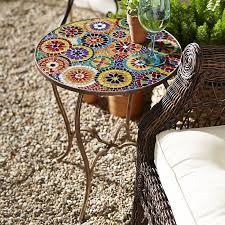Elba Mosaic Accent Table Mosaic Accent Table Accent Table Outdoor Coffee Tables