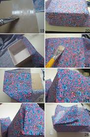 Caixinhas De Mdf Decoradas Passo A Passo Como Revestir Caixa De Mdf Com Tecido E Decoupage Caixa Artesanato Caixa Decorada Com Tecido Caixa Forrada Com Tecido