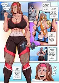Female muscle porn comics