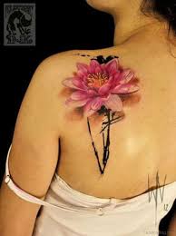 Japanese lotus with cherry blossom tattoo design. 70 Best Lotus Flower Tattoo Design Ideas