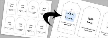 Free thank you sticker template. Instructions Templates To Make Your Own Wedding Favor Tags