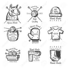 Check spelling or type a new query. Set Of Labels From Alpaca Wool With Yarn Logo For Knitted Craft Related Site Or Business Royalty Free Cliparts Vectors And Stock Illustration Image 121504556