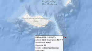 A informação do abalo, registado às 21h42, foi transmitida pelo instituto português do mar e da atmosfera, não sendo provável que esta ocorrência tenha sido sentida, dada a sua fraca intensidade. Sismo De Magnitude 3 0 Registado Na Regiao Da Madeira Dnoticias Pt