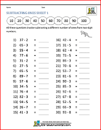 3rd grade addition and subtraction. Third Grade Subtraction Worksheets