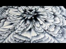 Acrylic Black And White Flower Painting 386 Black White Cup Bottom Acrylic Pour Flower Painting Must See Paint Withme Youtube In 2020 Acrylic Pouring Flower Painting Acrylic Pouring Art