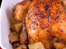 Poulet Roti Et Ses Pommes De Terre Recette Recette Poulet Roti Recettes De Cuisine Recette Poulet Entier
