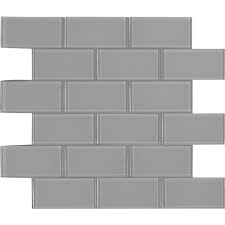 Msi Oyster Gray Subway 11 81 In X 11 81 In X 8mm Glass Mesh Mounted Mosaic Tile 9 70 Sq Ft Case Glsst Oygr8mm The Home Depot In 2020 Glass Mosaic Tiles Mosaic Tiles Mosaic Glass