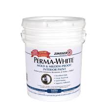 Perma White 5 Gal Mold Mildew Proof Satin Interior Paint
