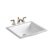 Molded edges lend an elegant touch to this Kohler K 454 4v K 2339 Bv Memoirs 18 1 4 Build Com