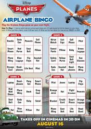 Disney Planes Bingo Disney Planes Disney Games Bingo