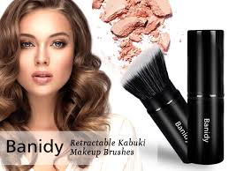 Amazon.com: Makeup Brush, Banidy Retractable Kabuki Brush Foundation Brush  for Powder Blush, Bronzer, Buffing, Liquid, Cream : Beauty & Personal Care