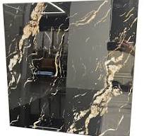 Glossy White Golden Foshan Vitrified Interior Walls Vein Ceramic Carara  Floor Marble Tile