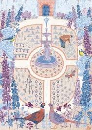 Walled Garden By Lucy Panes Garden Illustration Collage Design Colour Print Art Drawin Illustration Art Illustration Design Graphic Design Illustration