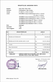 Tetapi survey harga yang terdapat dalam rab ini hanyalah contoh dan tidak bisa menjadi acuan. Rencana Kegiatan Dd Tahun 2019 Pembangunan Jalan Paving Website Desa Nglongsor