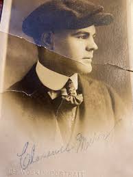 This family photo depicts my great grandparents George Edward Tinker Jr,  his wife Sarah Ann (Schwagerty) and children Nicholas Tinker, (later:  General US Army Aircorp) Clarence Tinker, Villa Tinker, Sarah Tinker, Mary