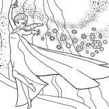 Elsa ice castle gifts colouring page. Queen Elsa Is Surprised Coloring Pages Coloring Sky
