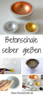 betonschale selber giessen so einfach geht s bastelrado betonschalen selber machen betonlampe selber machen beton projekte