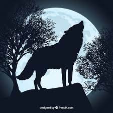Howling Wolf Silhouette And Full Moon Wolf Silhouette Wolf Howling At Moon Wolf Howling