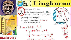 Bd 2 = bc 2 + cd 2; Lingkaran Matematika Kelas 8 Bse K13 Rev 2017 Lat 7 1 Esai No 16 Luas Dua Tembereng Youtube