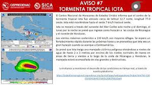 Alertas y avisos de tormenta tropical en el caribe. Cepredenac Sica Pa Twitter Avisoregional Tormenta Tropical Iota Aviso 7 Se Informa Que Esta Proximo A Convertirse En Huracan La Nhc Atlantic Emite Advertencias De Huracan Para La Costa De Nicaragua Y Honduras Https T Co Dwoxg21ics