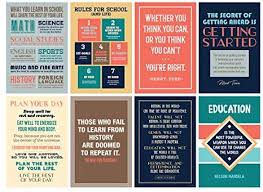 Speak your mind with quote posters ! Inspirational Motivational Quote Posters For Classroom Or School Success Wall Art Inspired By Famous Historical Leaders And Thinkers For School And Office 12x18 Inch Size Set Of 8 Unframed Buy Online At