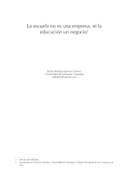 Preguntarse qué es la vida. Pdf La Escuela No Es Una Empresa Ni La Educacion Un Negocio