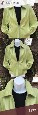 Vintage Leather Jacket In Celery Barcelona Spain Vintage Leather Jacket Leather Jacket Vintage Leather