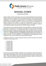 In the selection criteria of a job spec. Public Service Resumes Statement Of Claims Example 2 Cover Letter Example Lettering Cover Letter