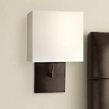 13.5'' h x 18'' w x 18'' d. George Kovacs Bronze 11 1 4 High Half Shade Wall Sconce 26054 Lamps Plus