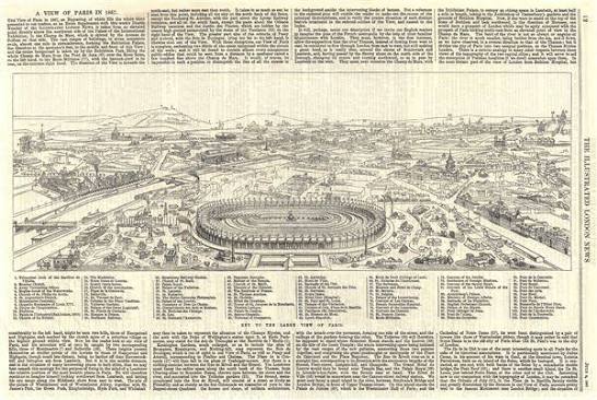 A View of Paris in 1867.: Geographicus Rare Antique Maps