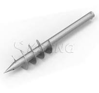 Flange Adjustable Hot Galvanized 4 Blades Solar Ground Screw ...