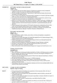 Nurse Case Manager Resume Samples Velvet Jobs