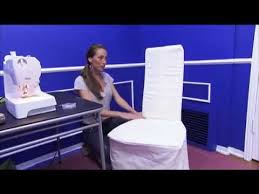 One piece dining chair slipcover, for square back chair up to 20 wide. How To Make A Slipcover Youtube