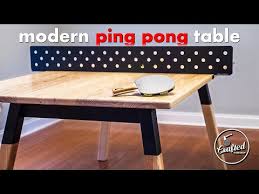 It depends on the stability and playing surface of the table. Building A Modern Ping Pong Table It S Also A Dining Table Woodworking Youtube
