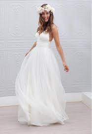 Simple Beach Cheap Wedding Dress Summer Coast Off White A Line Wedding Dresses Ok107 Spaghetti Strap Wedding Dress Wedding Dresses Cheap Wedding Dress