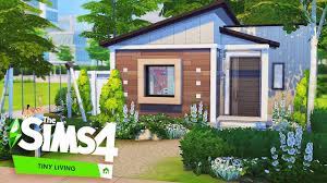 Sims 4 modern house blueprints, on tiny lot sho availability in sims blueprints. Perfect Tiny Family House The Sims 4 Tiny Living Speed Build Youtube